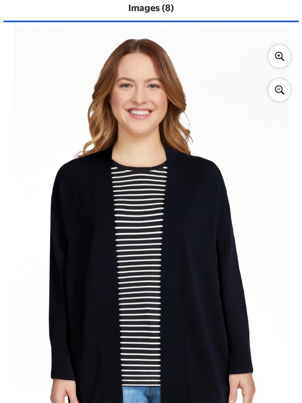 Time and Tru Open Front Cardigan Sweater with Long Sleeves, Lightweight, Size XS - Picture 6 of 13